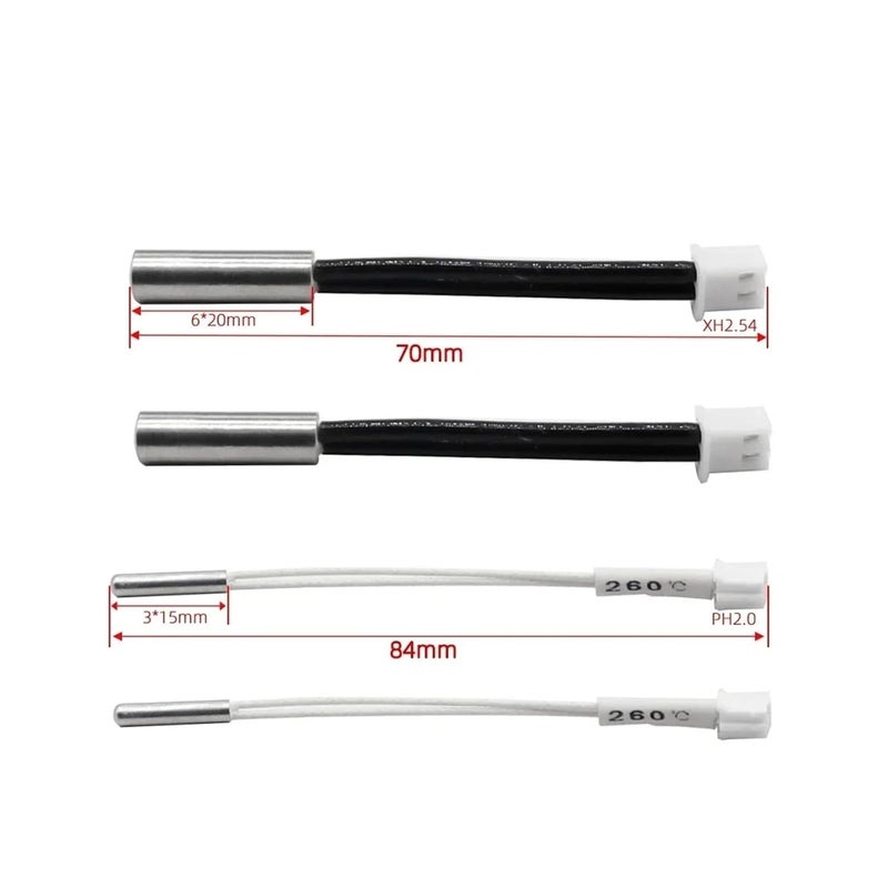 4pcs Mix 24V 40W Cartridge Heater Rod 100K Thermistor Sensor For Ender 3 V3 SE 3D Printer - Image 4